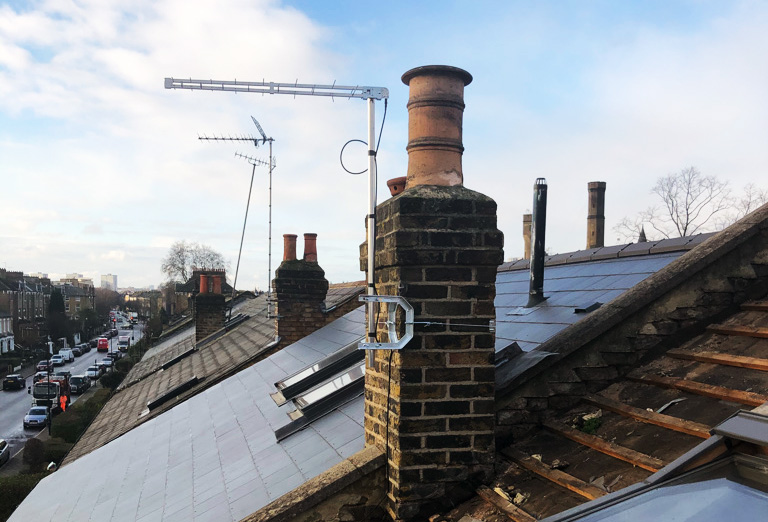 aerial roof sky