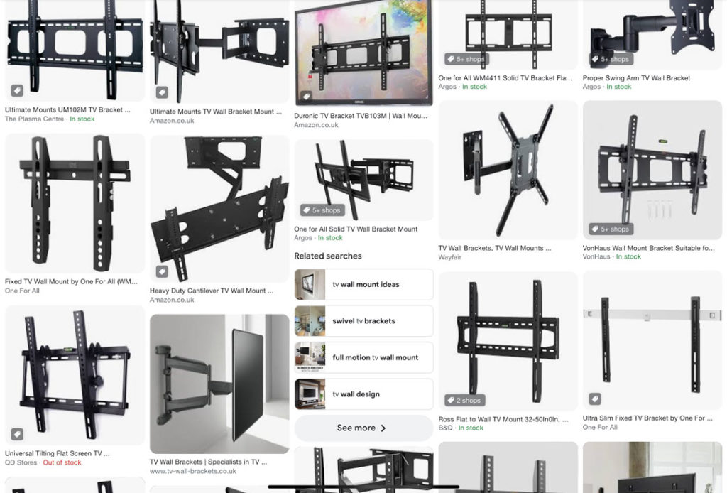 The Many TV bracket options